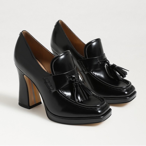 Sam Edelman Black Tassel Heels - Picture 1 of 10